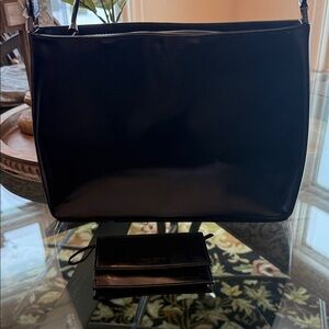 Elegant Kate Spade Black Women's Bag with matching wallet